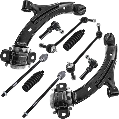 Vista 231 de Detroit Axle - Kit de suspensión delantera de 10 piezas para Chevrolet Trailblazer GMC Envoy 2004-2007 2005 2006 Soportes de brazo de control