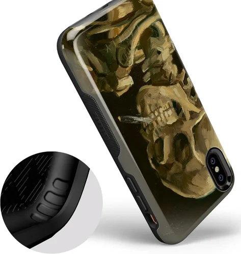 Vista 66 de Casely Funda para iPhone Xs Max Funda con estampado de festival (solo buenas vibraciones)