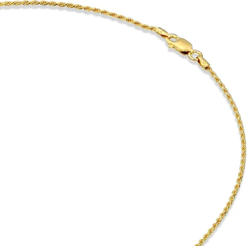 Vista 4 de PAVOI Italian Solid 925 Sterling Silver, 22K Gold Plated Chain Necklaces Snake, Square Box, Cable, Super Flex Curb, Miami Cuban and Rope
