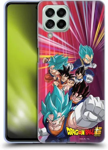 Vista 196 de Head Case Designs Funda de gel con licencia oficial de Dragon Ball Super Group Future Trunks Arc Characters [protección de grado militar] compatible