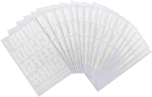 Vista 7 de Magfok Letras termoadhesivas de transferencia de 2 pulgadas, 18 hojas (negro)