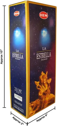 Vista 7 de The Star - Caja de seis tubos de 20 varillas - HEM Incense
