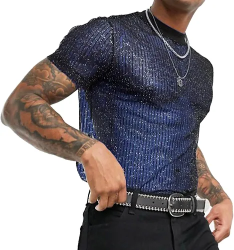 Vista 11 de Camisas térmicas de manga larga/corta para hombre, cuello alto, ajustadas, para hombre Estilo1-caqui