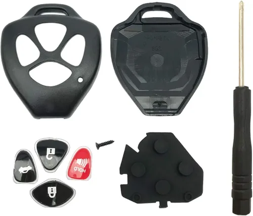 Vista 2 de No Cutting 4 Button Replacement Key Fob Cover Shell fits for Toyota Scion TC RAV4 2008-2013 Avalon 2007-2011 Camry 2008-2013 Corolla 2009-2014 Venza
