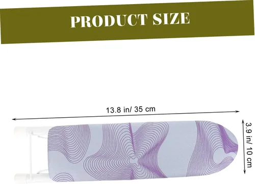 Vista 6 de Hemobllo Tabla de planchar de manga compacta con base antideslizante, alfombrilla de planchar portátil para ropa pequeña y mangas, cubierta
