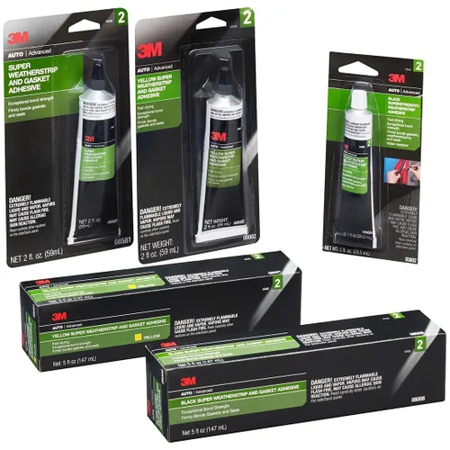 Vista 2 de 3M adhesivo para burletes negro, 08011, 5 onzas líquidas, 1 por paquete