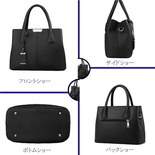 Vista 4 de Bolso de mano con clase para mujer, bolso de mano con asa