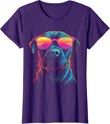 Vista 8 de Pit Bull Mom Dog Lover Colorido Artistic Pitbull Owner - Camiseta para mujer, Negro