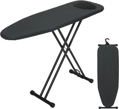 Vista 8 de Tabla de planchar de 43 x 13 pulgadas con soporte de hierro, tabla