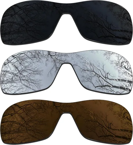 Vista 31 de ToughAsNails 3 pares de lentes polarizadas de repuesto para Oakley Antix Pack