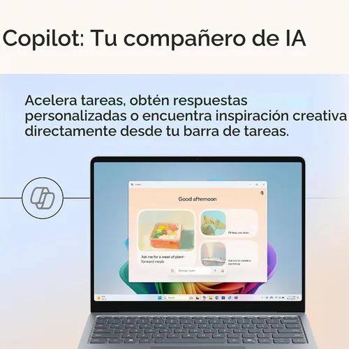 Vista 8 de Microsoft Surface Laptop (2025), PC con Windows 11 Copilot+, pantalla táctil de 13 pulgadas, Snapdragon X Plus (8 núcleos), 16 GB de RAM Océano