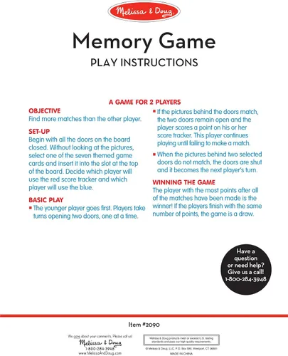 Vista 5 de Juego de memoria para viajes Melissa & Doug Flip to Win, juego de mesa de madera, 7 tarjetas de doble cara