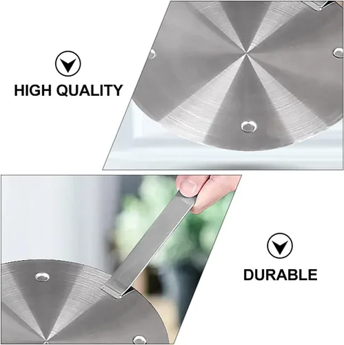 Vista 8 de Cabilock Difusor de calor de acero inoxidable para café, leche, utensilios de cocina con anillo de inducción, placa de inducción, difusor de calor