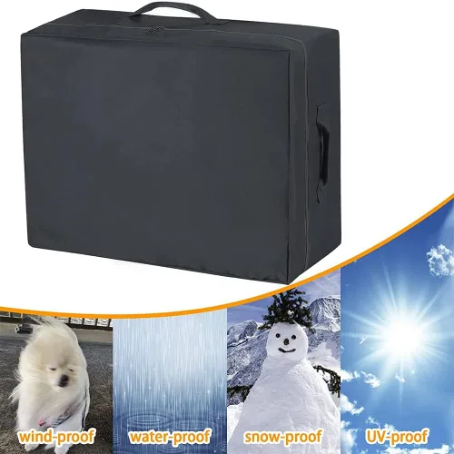 Vista 7 de Bolsa de transporte para colchón de tres pliegues, impermeable, plegable, de espuma viscoelástica, estrecha, tamaño individual, bolsas