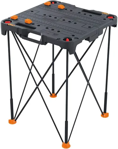 Vista 8 de Worx WX065.3 Caballetes de sujeción con abrazaderas de barra y regla triangular de metal de 7 pulgadas