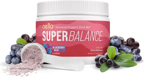 Vista 11 de Nello Superbalance Mezcla de bebida de apoyo hormonal, SRI-81 Shatavari, mio-inositol, Rhodiola Rosea, vitamina C, magnesio, teobromina