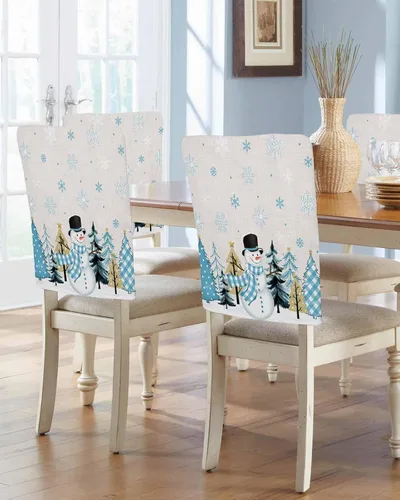 Vista 14 de Fundas para sillas de playa de verano, 4 piezas, fundas protectoras extraíbles para sillas de comedor, fundas protectoras extraíbles para sillas