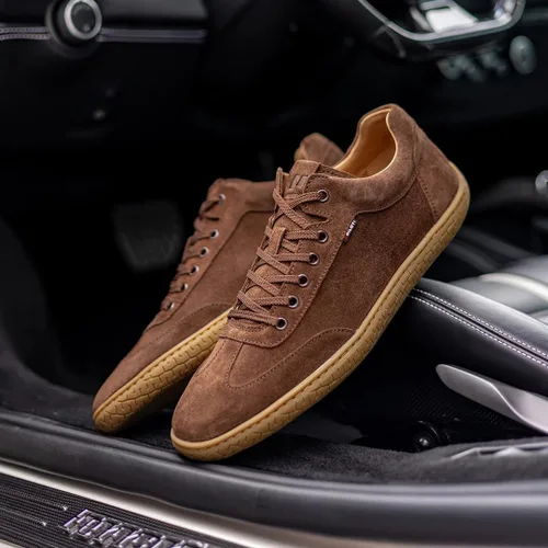 Vista 50 de Piloti Zapatos de conducción para hombre, zapatos deportivos de gamuza italiana Shift para hombre