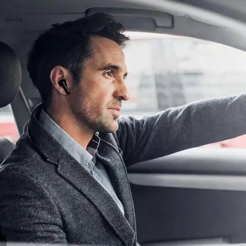 Vista 7 de Auriculares inalámbricos para Samsung S26/S25/S24, auriculares Bluetooth 5.3 40 horas, estéreo HiFi, micrófono transparente, cancelación de ruido