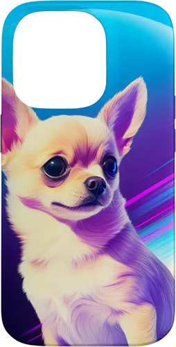 Vista 17 de Chihuahua Dog Retro Rainbow para Chihuahua Dog Lovers Case para iPhone 17