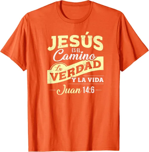Vista 86 de Camisas de la Biblia de Jesus para los Cristianos Camiseta Española Negro