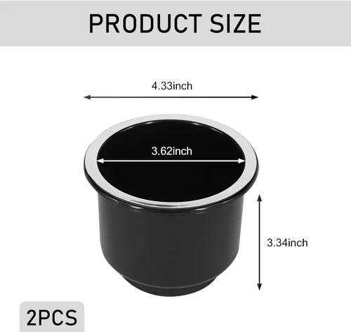 Vista 2 de MLY 2 soportes para tazas, soporte de plástico grande multiusos para sofá, de 3.74 a 4.1 pulgadas, soporte universal de repuesto para bebidas