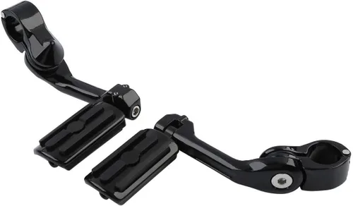 Vista 3 de TCMT Estriberas de 1.25 pulgadas para autopista, reposapiés que se ajustan a Harley Touring Road King Street Glide Road Glide Electra Glide Softail