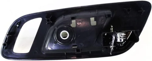 Vista 5 de Para GMC Sierra 2500 HD manija de puerta interior delantera, lado del conductor, bisel negro con palanca cromada (2007-2014) Recorte: SLT