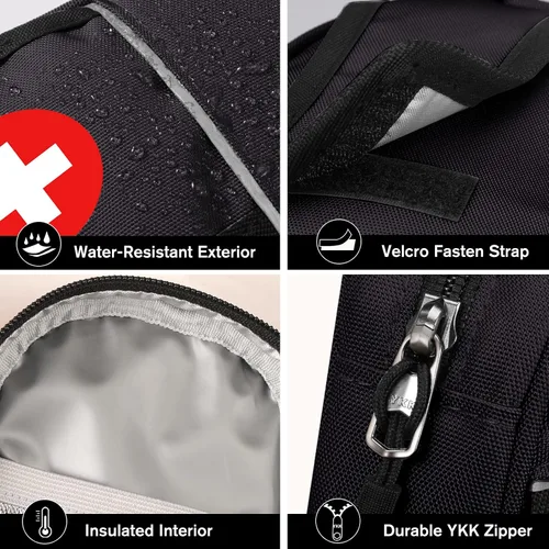 Vista 3 de SITHON - Estuche aislante para medicamentos, pequeño organizador de viaje, bolsa de emergencia médica, contiene Auvi Q, spray nasal, medicamentos