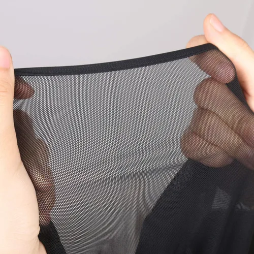 Vista 3 de Ypser Camiseta corta de malla de red para mujer de manga larga