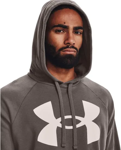 Vista 7 de Under Armour mens Rival Fleece Big Logo Hoodie (176) Fresh Clay/ Onyx White