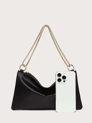 Vista 4 de Verdusa Bolso de noche de satén para mujer, bolso de hombro