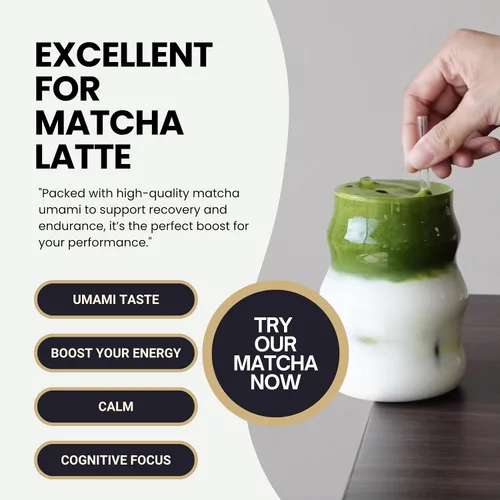Vista 8 de Matcharl Polvo de Té Matcha Kyoto Uji - Té Verde Japonés de Grado Ceremonial de Primera Cosecha de Kyoto Uji Molido en Piedra (40g / 1.4oz) ORO