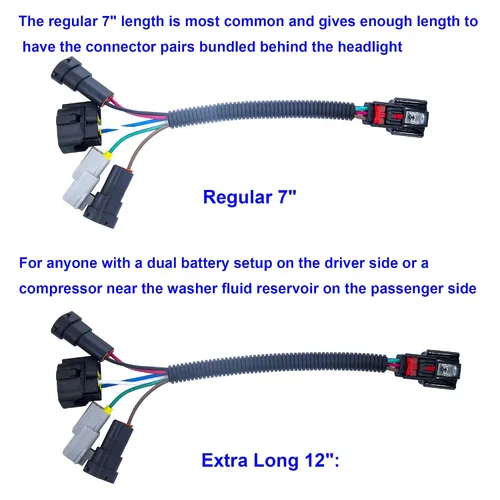 Vista 6 de Mejora de arnés de conversión de faros LED, actualización de arnés de cables de faros compatible con Toyota Tacoma 2016-2023 para usar faros LED