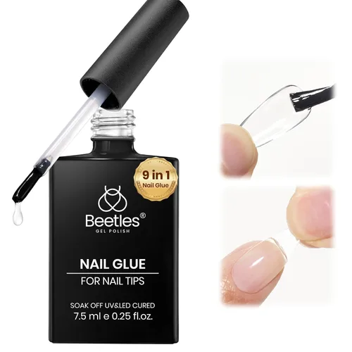 Vista 13 de Beetles - Kit de uñas de gel, 288 puntas de uñas medianas de almendra