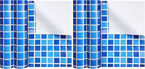 Vista 9 de Nuanchu Parche de vinilo autoadhesivo para alberca, hoja de reparación de PVC impermeable para piscinas sobre el suelo, casa de rebote, barco