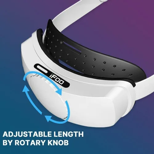 Vista 2 de iFoo Correa de cabeza compatible con MetaOculus Quest 2, correa de cabeza ligera y ajustable, repuesto para correa Elite, soporte mejorado