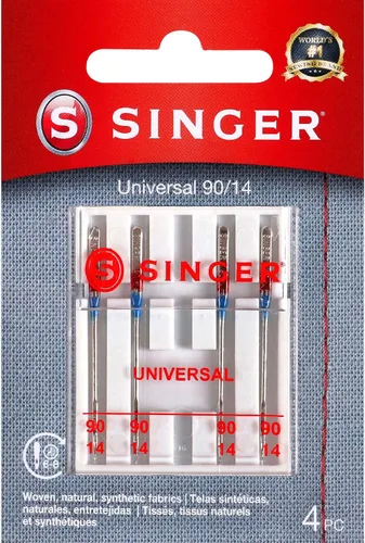 Vista 13 de SINGER 4877 - Agujas universales de punto normal para máquina de coser para tela tejida, tamaño 70/10, 4