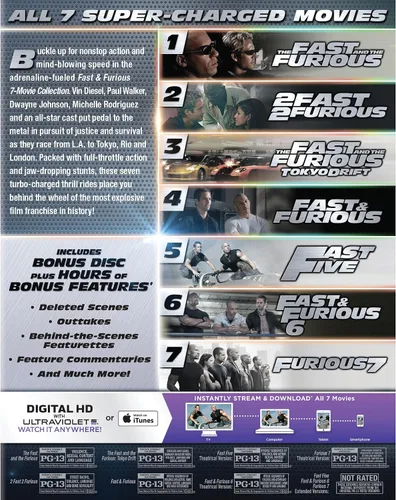 Vista 2 de Fast & Furious 7-Movie Collection