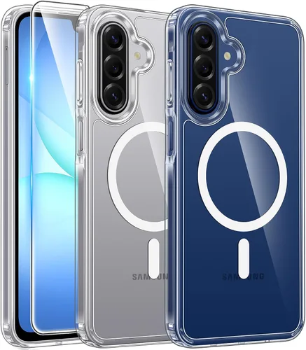 Vista 304 de FNTCASE para iPhone Air Case Clear: Fundas magnéticas para teléfono con protector de pantalla a prueba de caídas, compatibles con Magsafe, delgadas