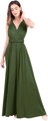Vista 6 de Vestido de noche mil formas para mujer, vestido largo para coctel, vestido multiformas