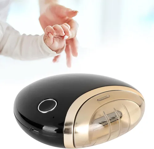 Vista 5 de Lima de uñas eléctrica, máquina pulidora de uñas automática con carga USB inteligente, sin daños agudos, engranaje de velocidad, recortadora de uñas