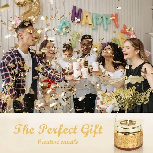 Vista 6 de Velas de Mariposa Regalo de Cumpleaños para Mejores Amigas, Velas Perfumadas Giratorias Regalos Graciosos para Mujeres, Para Ella, Esposa