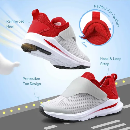 Vista 4 de DREAM PAIRS Zapatillas deportivas para niños y niñas, tenis para correr y correr para niños pequeños y grandes