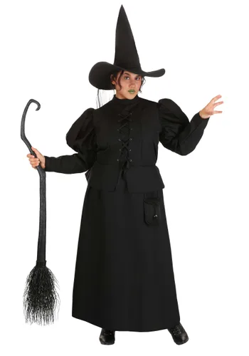 Vista 3 de Disfraz de Bruja Malvada de El Mago de Oz para Mujer Talla Plus Multicolor