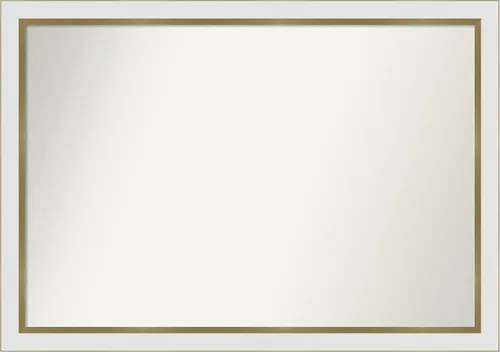 Vista 20 de Amanti Art Espejo personalizado, espejo de baño estrecho Alexandria White Wash, espejo de pared o espejo de tocador de baño sobre el fregadero