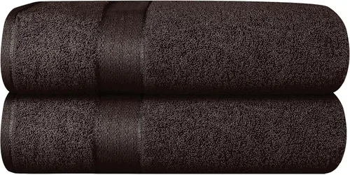 Vista 50 de GLAMBURG Juego de 2 Sábanas de Baño Extra Grandes de Algodón Premium de 700 GSM - 100% Algodón Peinado - 2 Sábanas de Baño 35x70 pulgadas - Calidad