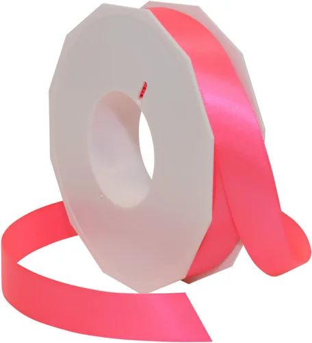 Vista 4 de Morex Ribbon Neon Brights Satinado, 5/8 pulgadas por 50 yardas, azul rey