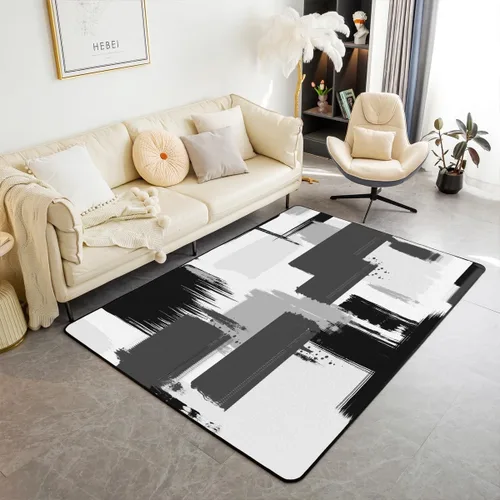 Vista 20 de Feelyou Tapete de jacquard para interiores para niños y niñas, 3 x 5, patrón floral, alfombra de sala de estar, alfombra de decoración floral ultra