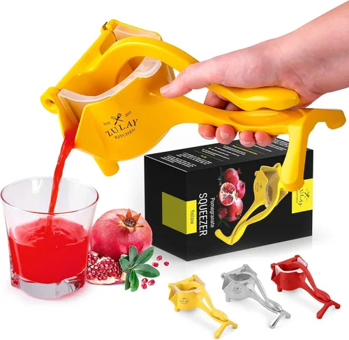 Vista 11 de Zulay - Exprimidor manual de frutas, exprimidor de jugos resistente con palanca desmontable y colador extraíble, prensa de frutas y exprimidor